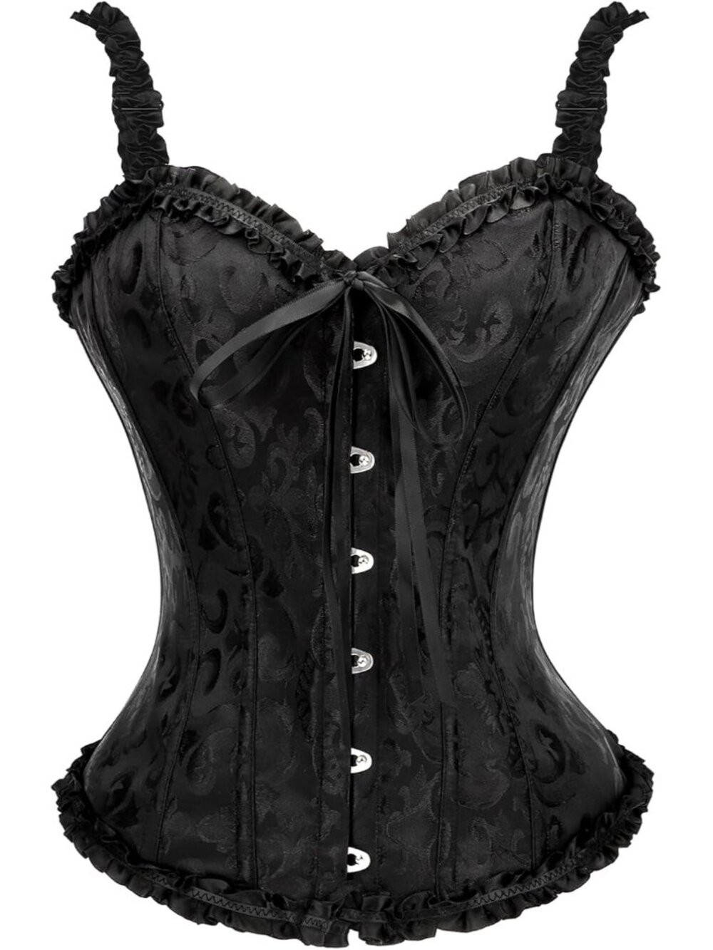 Corset Tops for Women Vintage Floral Lace Up Corset Gothic Overbust Corset Busti